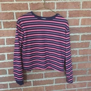 Striped long sleeved T-shirt